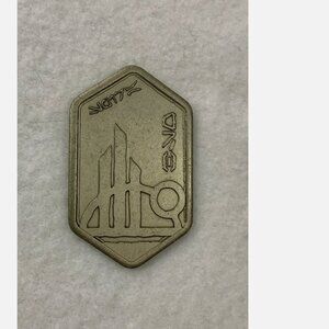 Disney Star Wars Galaxy’s Edge Batuuan Spira Silver Metal Coin Gift Card ($0)